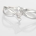 Bague Jone Or Blanc Diamant - Bagues avec pierre Femme | Histoire d&rsquo;Or