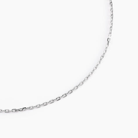 Cha&icirc;ne Igoa Maille For&ccedil;at Diamantee Or Blanc - Chaines Famille | Histoire d&rsquo;Or