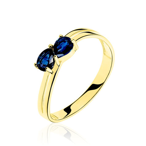 Bague Leila Or Bicolore Saphir - Bagues avec pierre Femme | Histoire d’Or