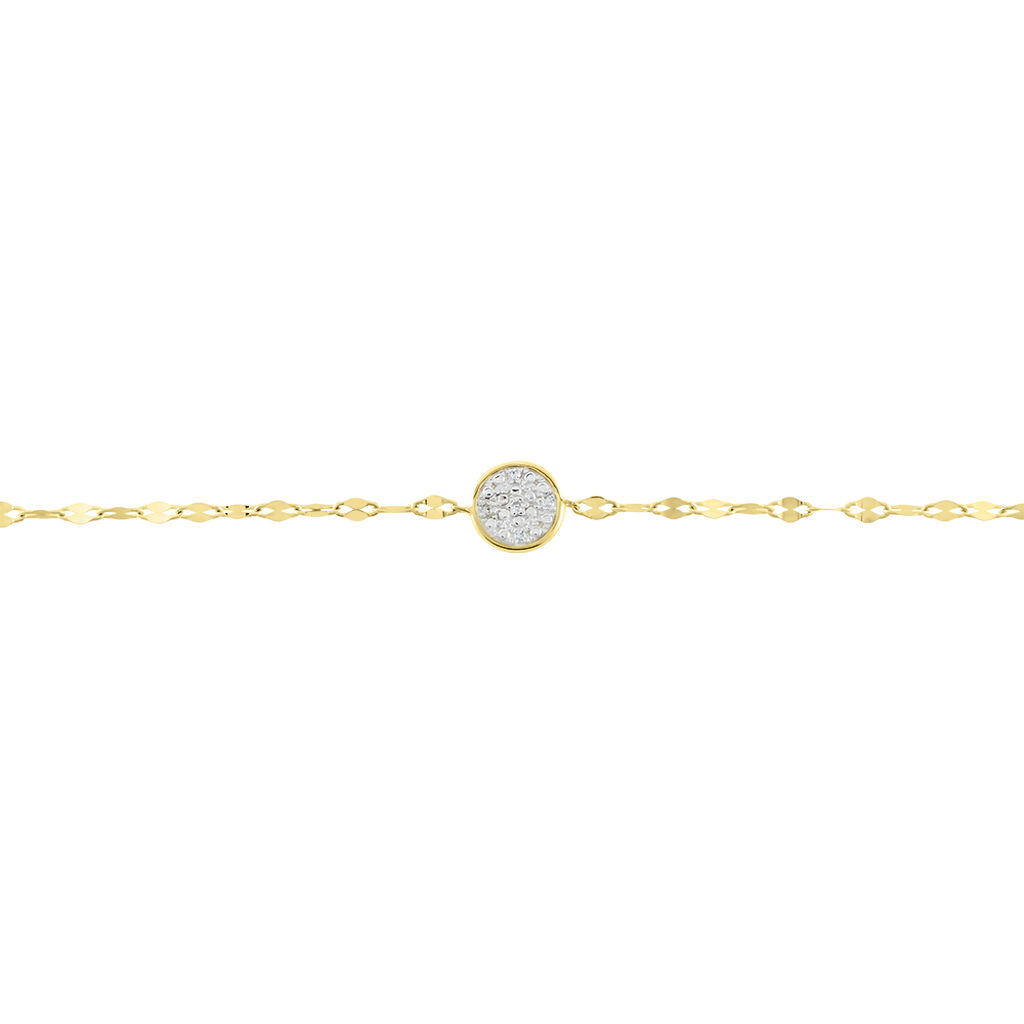 Bracelet Or Jaune Luminata Diamants - Bracelets Femme | Histoire d’Or