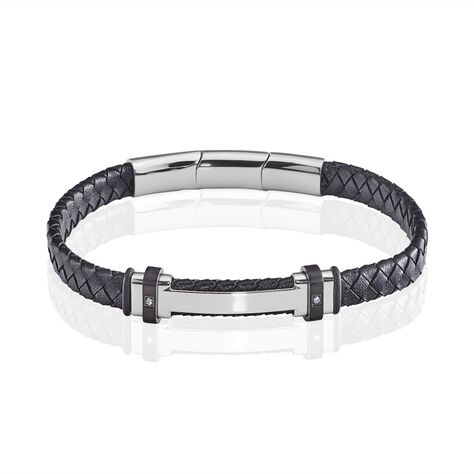 Bracelet Acier Blanc Ludovic Oxyde De Zirconium - Bracelets Homme | Histoire d’Or