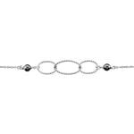 Bracelet Oswald Argent Blanc Pierre De Synthese - Bracelets Femme | Histoire d&rsquo;Or