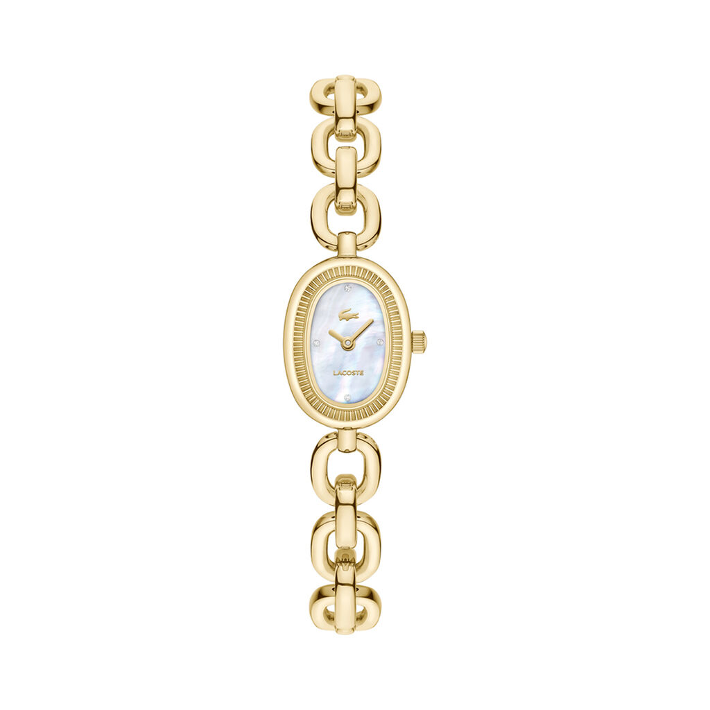 Montre Lacoste Petite Parisienne Nacre Blanche - Montres Femme | Histoire d&rsquo;Or