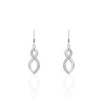 Boucles D'oreilles Pendantes Odile Argent Blanc Oxyde De Zirconium - Boucles d'oreilles fantaisie Femme | Histoire d&rsquo;Or