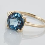 Bague Or Jaune Wilfreda Topaze - Bagues solitaires Femme | Histoire d&rsquo;Or