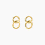 Boucles D'Oreilles Pendantes Fino Acier Jaune - Boucles d'oreilles fantaisie Femme | Histoire d&rsquo;Or