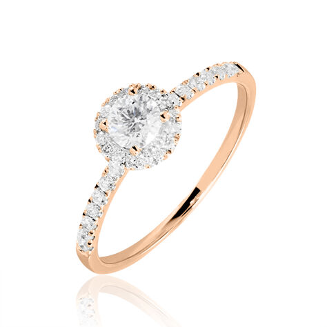 Bague Solitaire Lena Or Rose Diamant - Bagues solitaires Femme | Histoire d&rsquo;Or