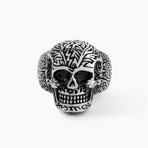 Bague Acier Blanc Et Noir Valentik - Bagues fantaisie Homme | Histoire d&rsquo;Or