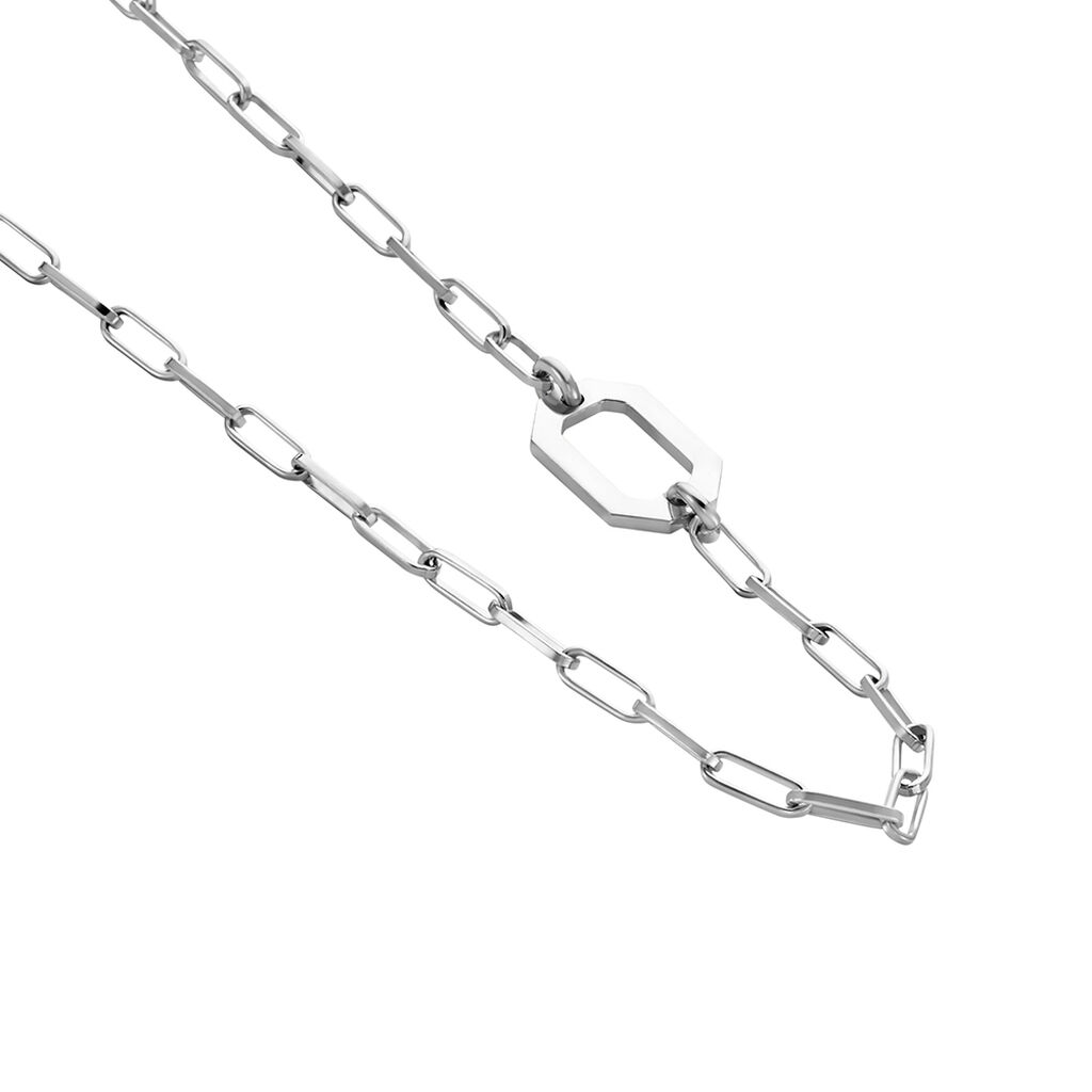 Collier Sautoir Soho Argent Blanc - Sautoirs Femme | Histoire d&rsquo;Or