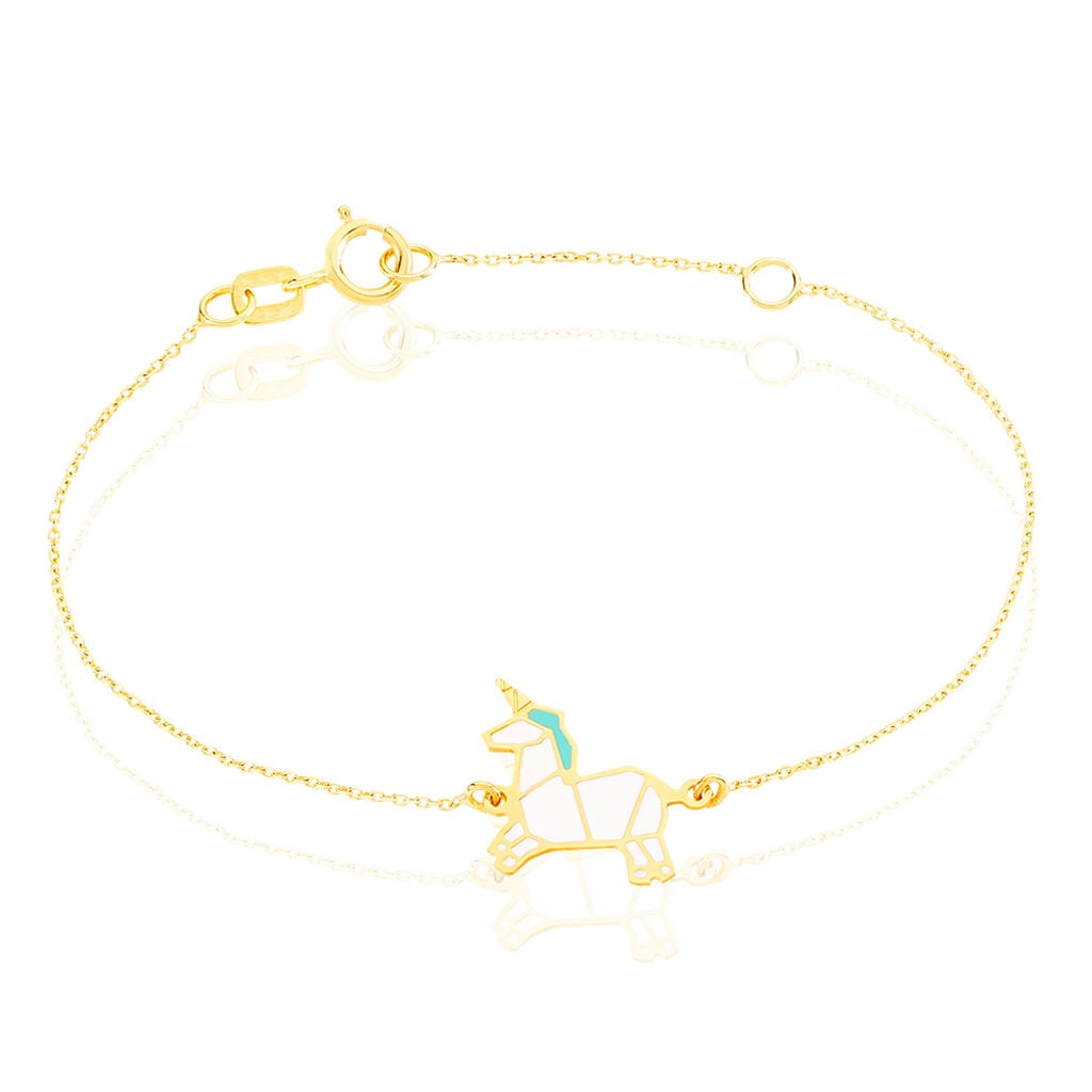 Bracelet Orelia Licorne Or Jaune - Bracelets Enfant | Histoire d&rsquo;Or