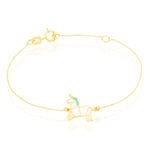 Bracelet Orelia Licorne Or Jaune - Bracelets Enfant | Histoire d&rsquo;Or