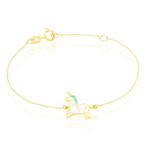 Bracelet Orelia Licorne Or Jaune - Bracelets Enfant | Histoire d&rsquo;Or
