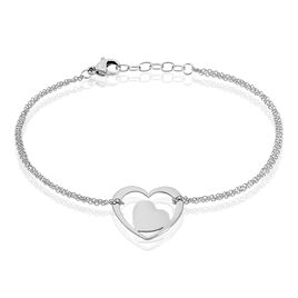 Bracelet Modernity Acier Blanc - Bracelets Coeur Femme | Histoire d’Or