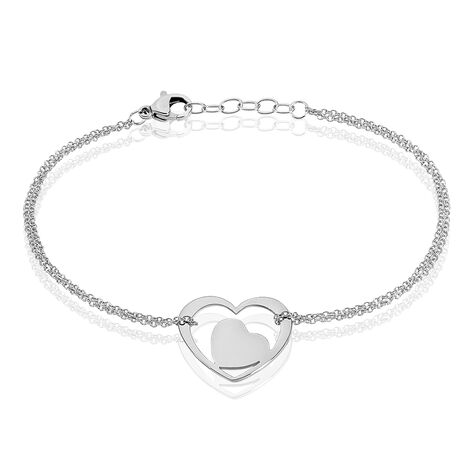 Bracelet Modernity Acier Blanc - Bracelets Coeur Femme | Histoire d’Or