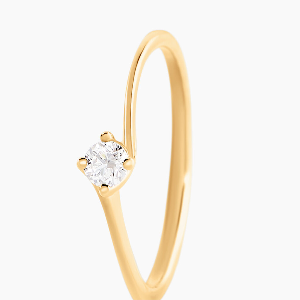 Bague Firmamenti Or Jaune Diamant - Bagues solitaires Femme | Histoire d’Or