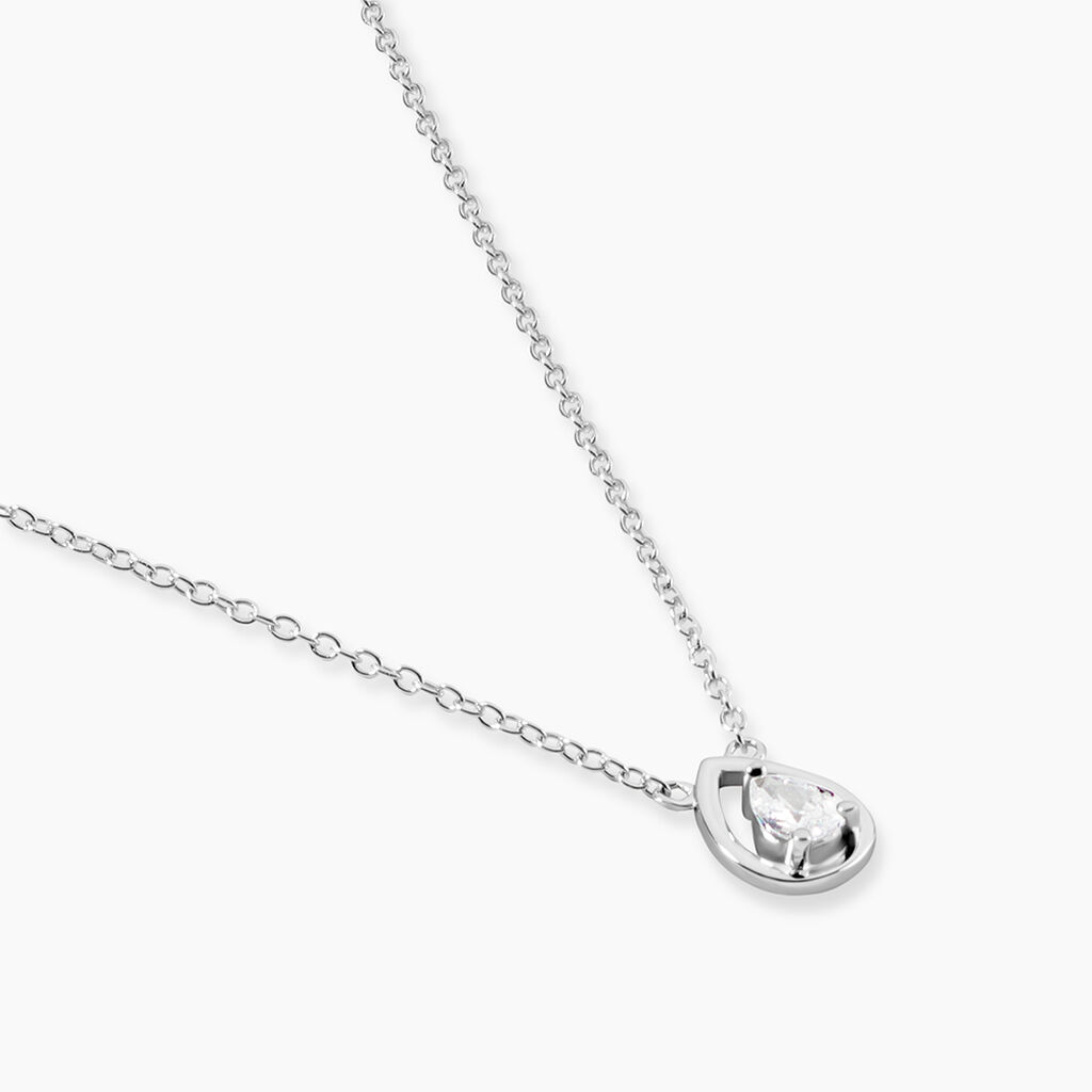 Collier Argent Temusio Oxydes De Zirconium - Colliers fantaisie Femme | Histoire d&rsquo;Or