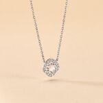 Collier Dally Argent Blanc Quartz Oxyde De Zirconium - Colliers fantaisie Femme | Histoire d&rsquo;Or