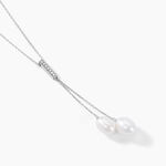 Collier Giacomo Or Blanc Perle De Culture - Colliers Femme | Histoire d&rsquo;Or