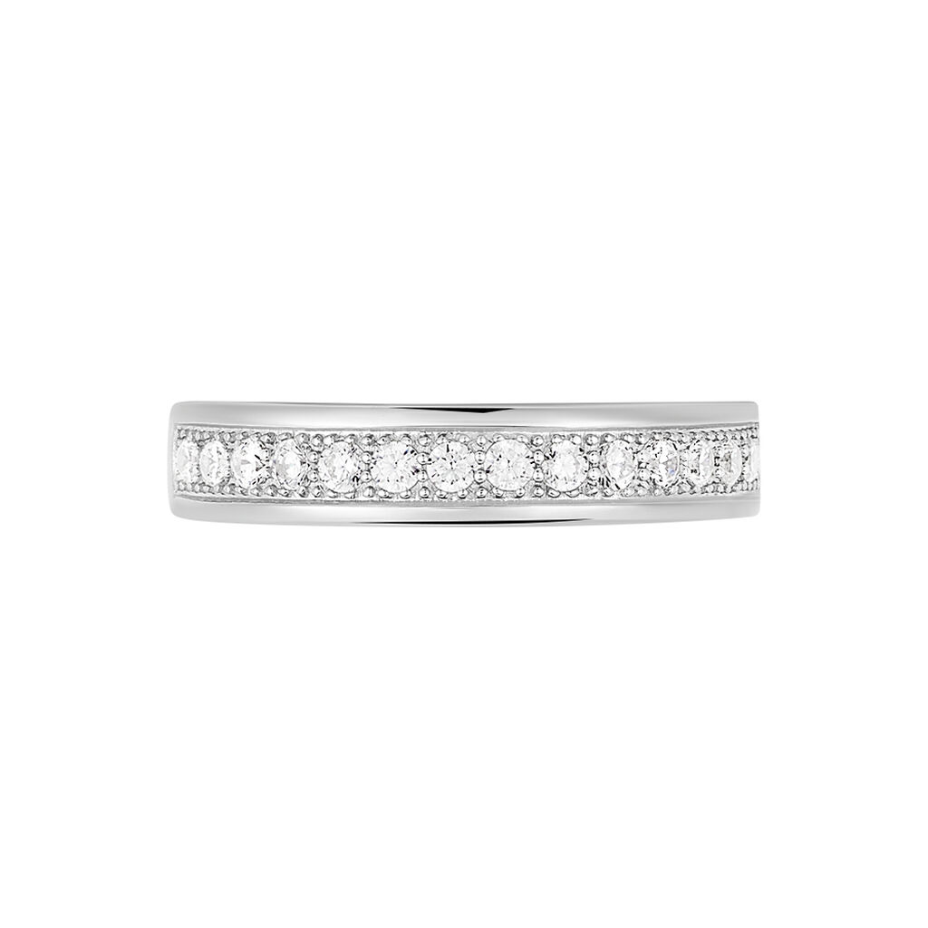 Bague Cecelia Argent Blanc Oxyde De Zirconium - Bagues avec pierre Femme | Histoire d’Or