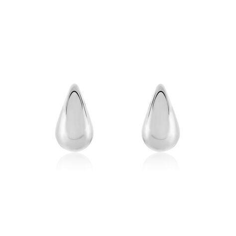 Boucles D'oreilles Puces Xenia Acier Blanc - Boucles d'oreilles fantaisie Femme | Histoire d’Or