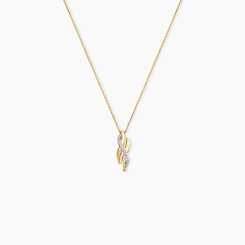 Collier Ester Or Jaune Diamant - Colliers Femme | Histoire d&rsquo;Or