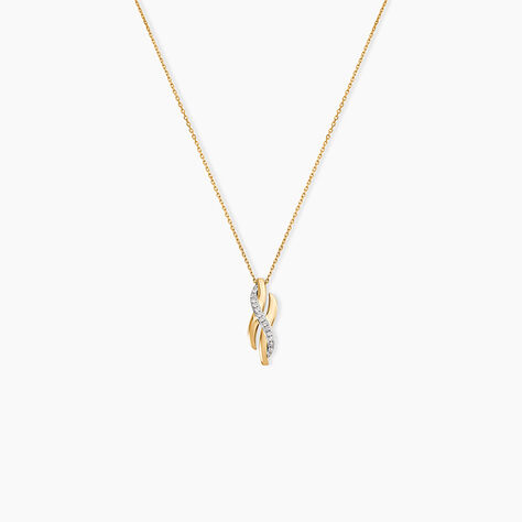 Collier Ester Or Jaune Diamant - Colliers Femme | Histoire d&rsquo;Or