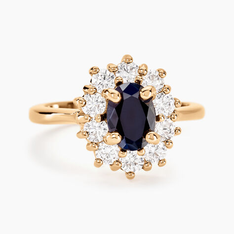 Bague Insaf Plaqué Or Jaune Oxyde De Zirconium - Bagues solitaires Femme | Histoire d’Or