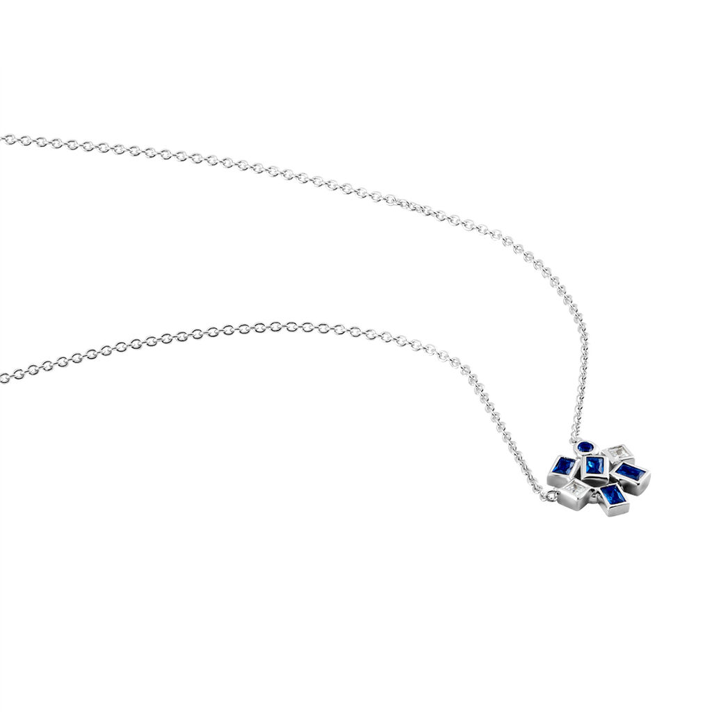 Collier Argent Iban Spinelles Oxydes De Zirconium - Colliers fantaisie Femme | Histoire d’Or