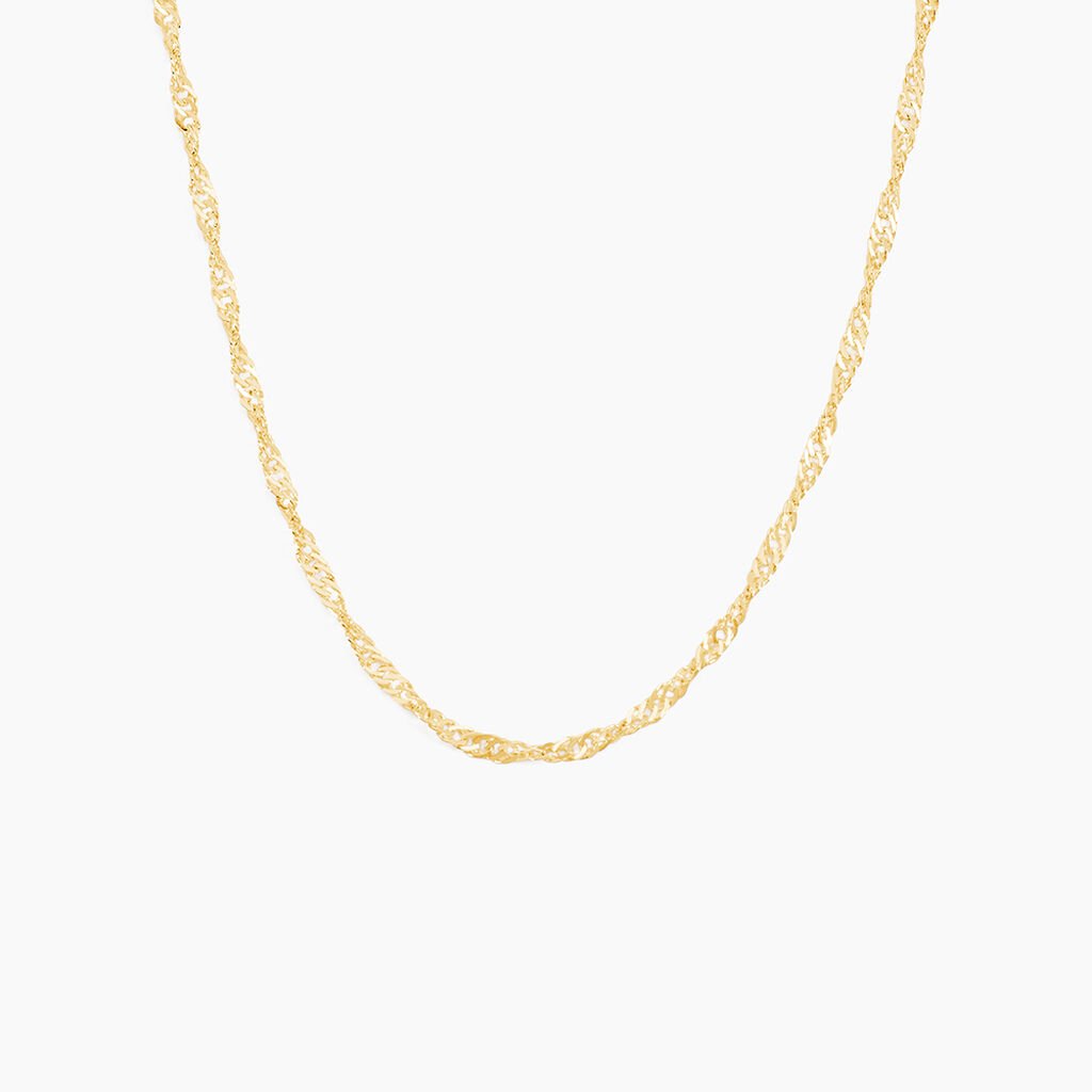 Cha&icirc;ne Imanie Maille Singapour Or Jaune - Chaines Femme | Histoire d&rsquo;Or