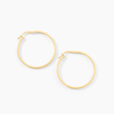 Créoles Thyrza Or Jaune - Boucles d'oreilles créoles Femme | Histoire d’Or