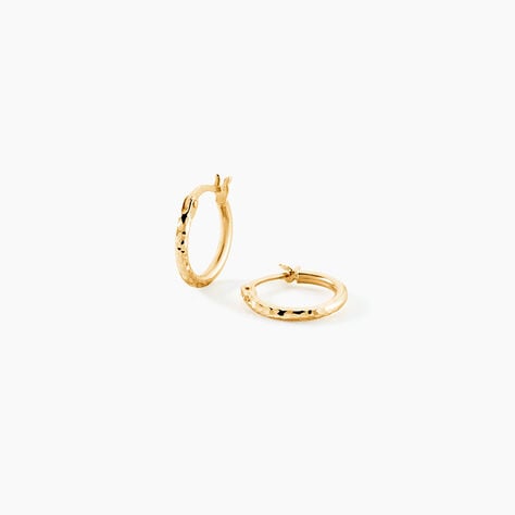 Cr&eacute;oles Kazema Or Jaune - Boucles d'oreilles cr&eacute;oles Femme | Histoire d&rsquo;Or