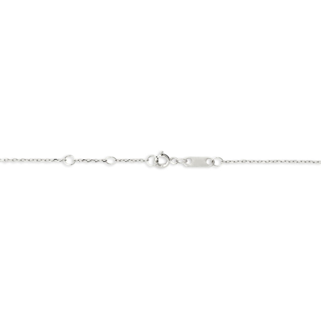 Collier Courbes Or Blanc Diamant - Colliers Femme | Histoire d’Or