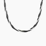 Collier Ehud Argent Bicolore - Chaines Femme | Histoire d&rsquo;Or