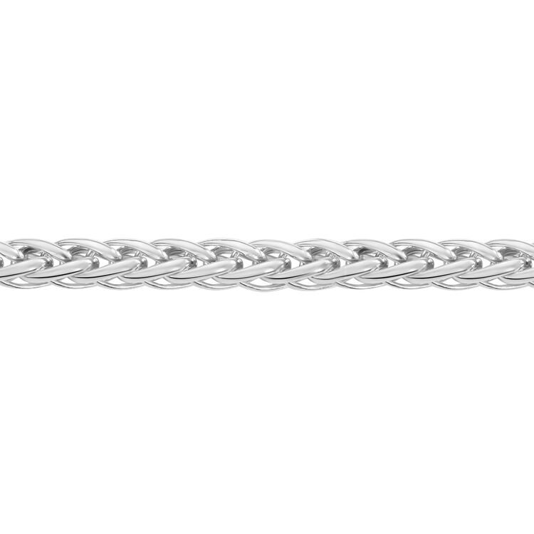 Collier En Argent Massif Maille Palmier - 56 Gr, 45 Cm - Occasion