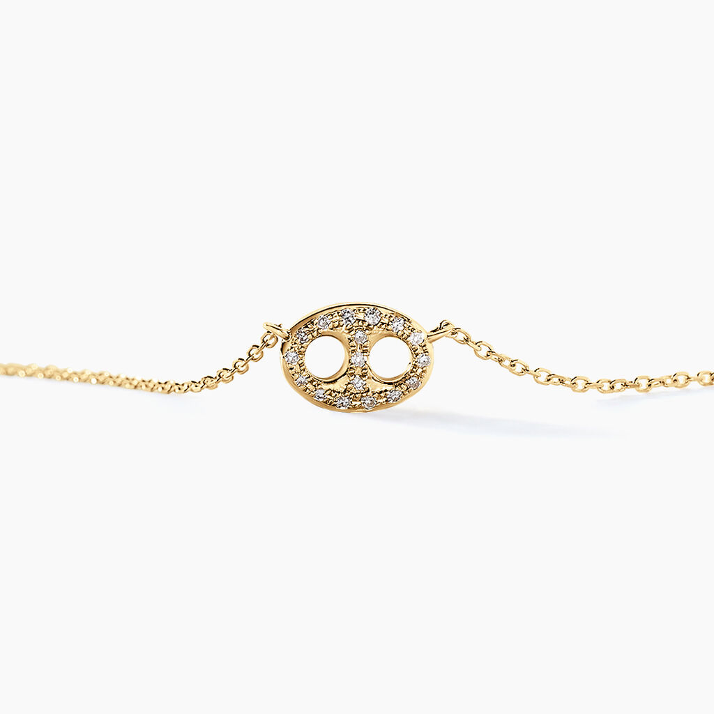 Collier Antun Or Jaune Diamant - Colliers Femme | Histoire d’Or