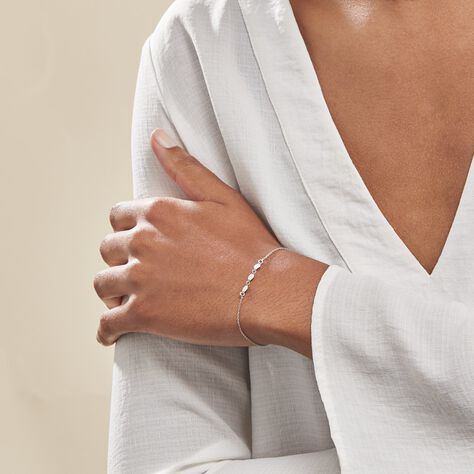 Bracelet Poenui Argent Blanc - Bracelets fantaisie Femme | Histoire d’Or