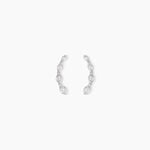 Boucles D'Oreilles Puces Sabia Argent Blanc Oxyde De Zirconium - Boucles d'oreilles fantaisie Femme | Histoire d&rsquo;Or