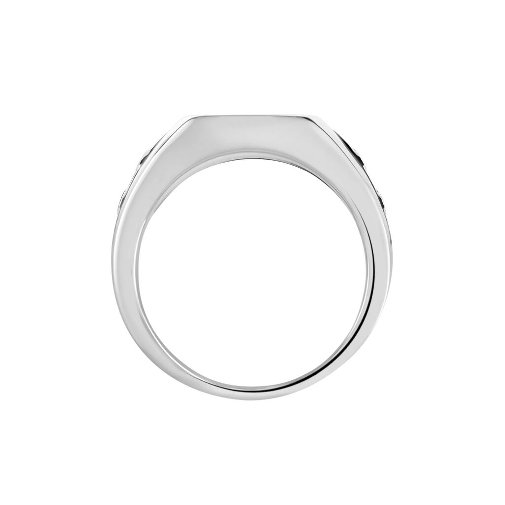 Chevaliere Argent Blanc Tarek - Chevalières Homme | Histoire d’Or