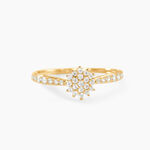 Bague Shin Or Jaune Oxyde De Zirconium - Bagues avec pierre Femme | Histoire d&rsquo;Or