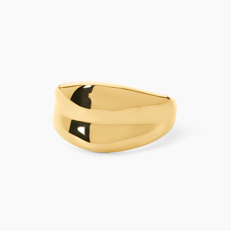 Bague Sadio Argent Dor&eacute; A L'Or 750/1000 - Bijoux sans pierre Femme | Histoire d&rsquo;Or