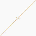 Bracelet Glendower Or Jaune Diamant Synth&eacute;tique - Bracelets Femme | Histoire d&rsquo;Or