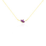 Collier Augustina Or Jaune Amethyste Oxyde De Zirconium - Colliers Femme | Histoire d&rsquo;Or