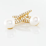 Boucles D'oreilles Pendantes Tesnimae Or Jaune Oxyde Perle De Culture - Boucles d'oreilles pendantes Femme | Histoire d&rsquo;Or