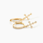 Cr&eacute;oles Royle Or Jaune Oxyde De Zirconium - Boucles d'oreilles cr&eacute;oles Femme | Histoire d&rsquo;Or