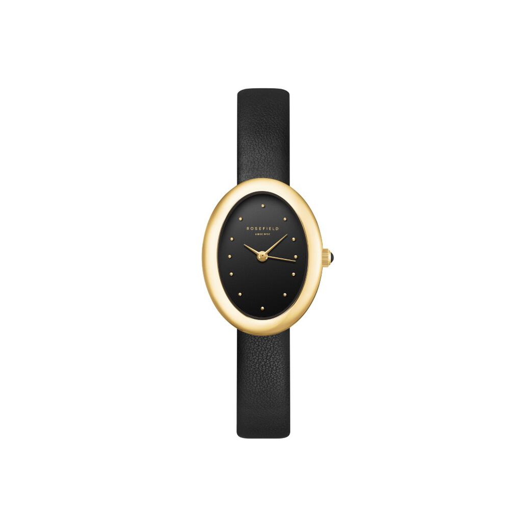 Montre Rosefield Ovale Noir - Montres Femme | Histoire d&rsquo;Or