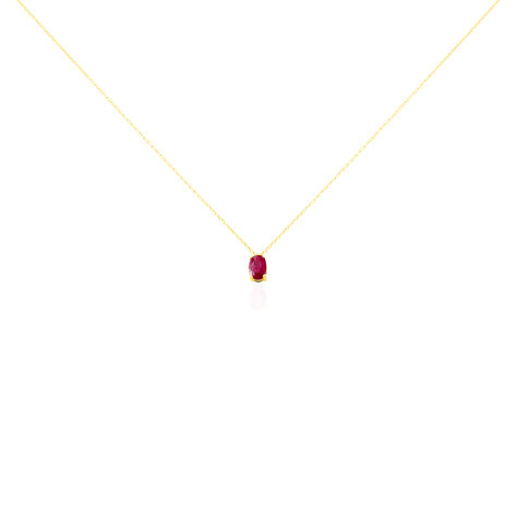 Collier Ovale Or Jaune Rubis - Colliers Femme | Histoire d’Or