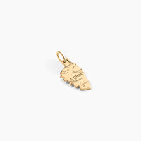 Pendentif Corsica Plaque Or Jaune