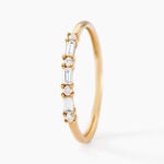 Alliance Biagio Or Jaune Diamant Synth&eacute;tique - Alliances Femme | Histoire d&rsquo;Or