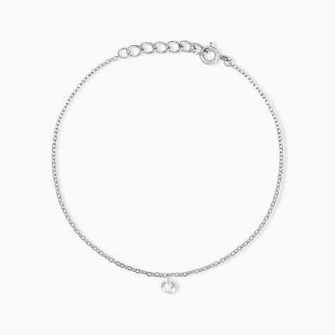 Bracelet Court Argent Blanc Constantin Oxyde De Zirconium - Bracelets Femme | Histoire d’Or