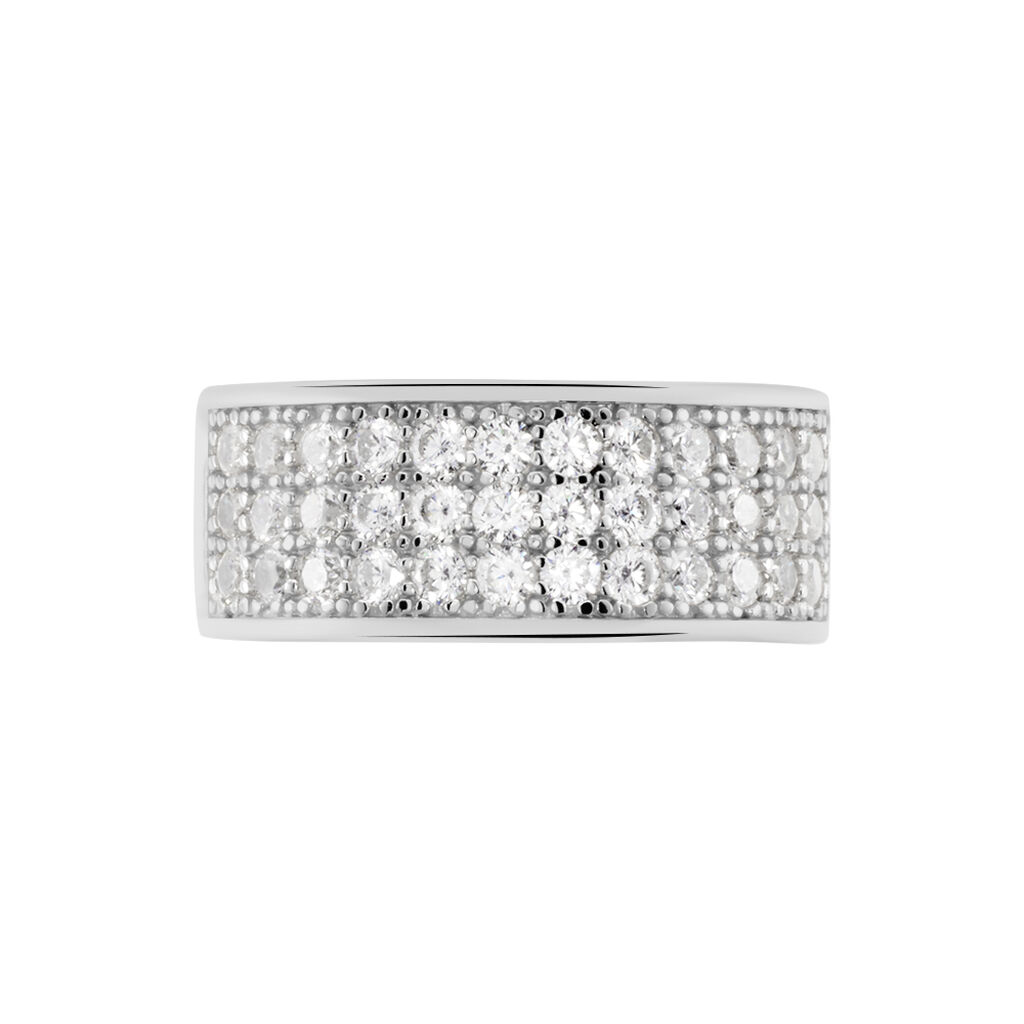 Bague Cecelia Argent Blanc Oxyde De Zirconium - Bagues avec pierre Femme | Histoire d’Or